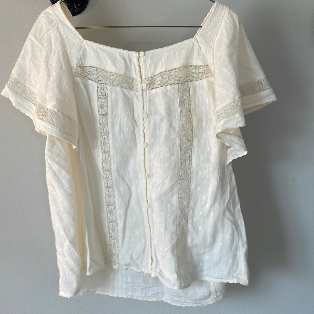 Cream blouse